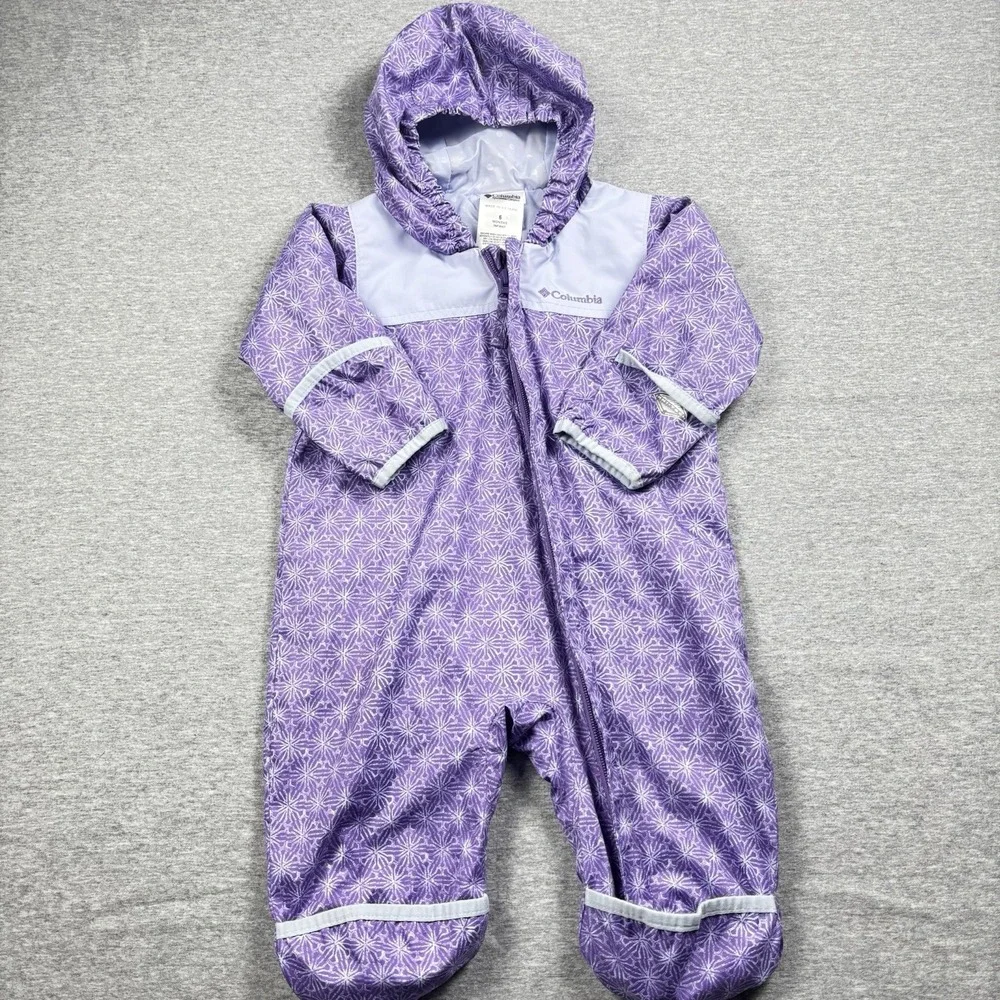 Columbia Omni-Tech Infant Girls Bunting Snowsuit‎ 6 Months Weatherproof Toddler